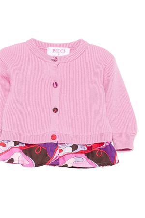 cardigan in lana rosa EMILIO PUCCI KIDS | PX9010W002850G